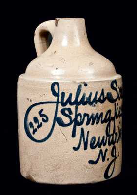 Newark, NJ, Advertising Jug by Fulper, Flemington, NJ