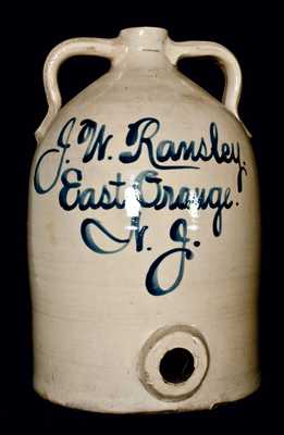 East Orange, NJ, Advertising Cooler by Fulper, Flemington, NJ