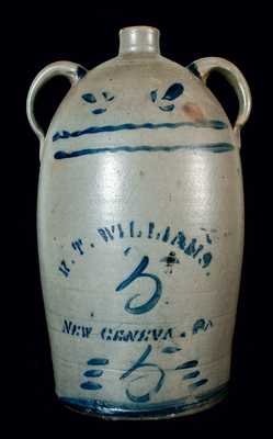 R.T. WILLIAMS / NEW GENEVA, PA Double-Handled Jug