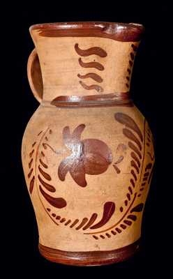 Large-Sized Tanware Pitcher (New Geneva, PA)