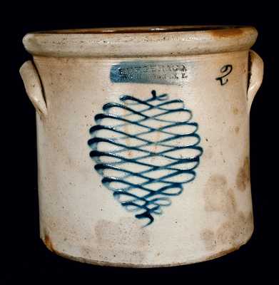 BURGER & CO. / ROCHESTER, N.Y. Stoneware Crock