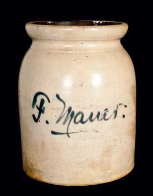 Probably J. Fisher, Lyons, New York, Stoneware Jar