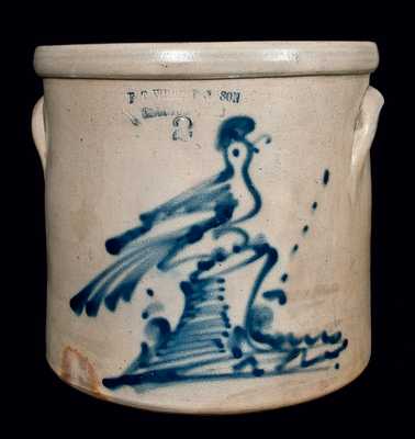 F.T. WRIGHT & SON / TAUNTON, MASS. Stoneware Crock