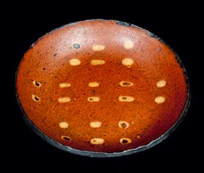 Small-Sized Redware Plate