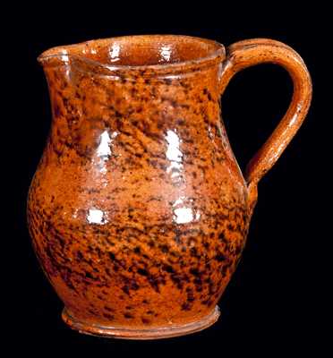 Miniature Redware Pitcher, probably PA