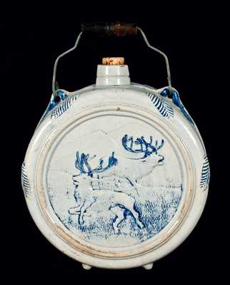 BARDWELL'S ROOT BEER (Whites Utica) Stoneware Canteen