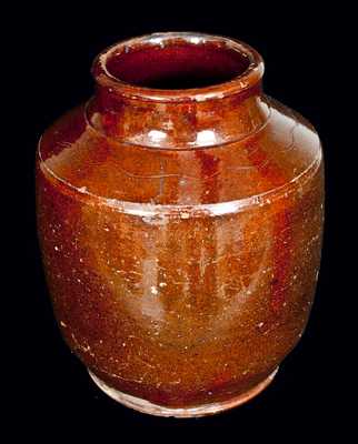 Redware Tobacco Jar