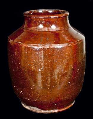 Redware Tobacco Jar