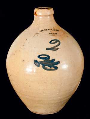 N. CLARK & CO. / LYONS, New York, Stoneware Jug