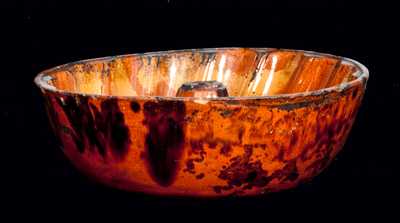 Redware Cake Mold, probably PA