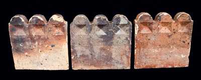 Three Georgia Pottery Slave Tiles