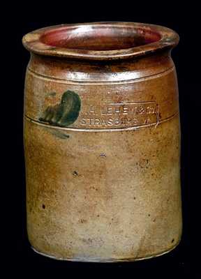 W.H. LEHEW & CO. / STRABURG, VA Stoneware Jar