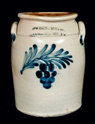 COWDEN & WILCOX / HARRISBURG, PA Stoneware Pottery Grapes Jar