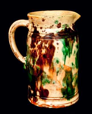 Strasburg, VA Redware Tankard Pitcher