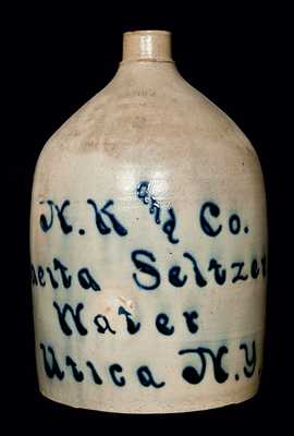 Utica, NY Seltzer Water Jug (N.A. White)
