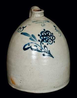 A.O. WHITTEMORE / HAVANA, N.Y. Stoneware Jug