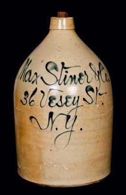 New York City Stoneware Advertising Jug