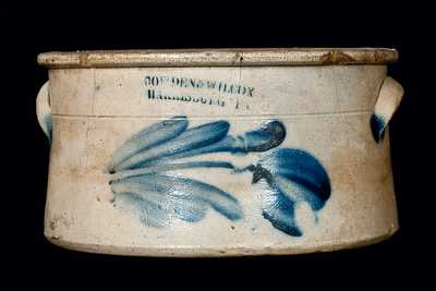 COWDEN & WILCOX / HARRISBURG, PA Stoneware Cake Crock