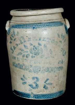 JAS. HAMILTON & CO. / GREENSBORO, PA Stoneware Crock