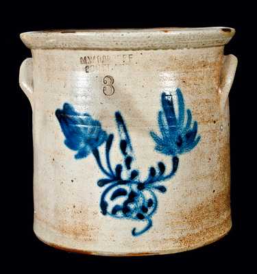 M. WOODRUFF / CORTLAND, New York Stoneware Crock