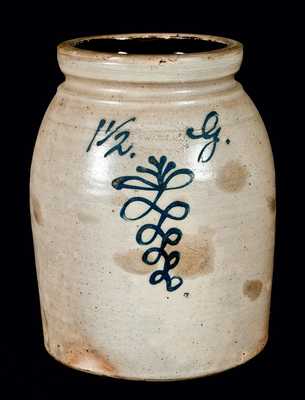 UNION POTTERY / NEWARK, N.J. / J. ZIPF Stoneware Jar