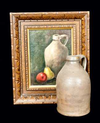 Stoneware Jug and Still-Life Painting