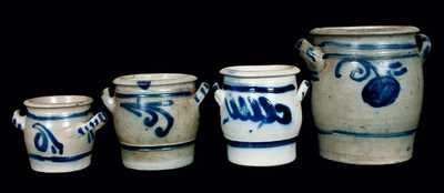 (4) German Stoneware Jars