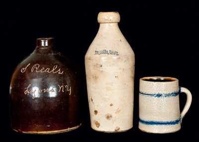 (2) American Stoneware Vessels