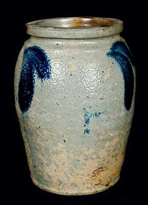 Unusual Half-Gallon Baltimore Stoneware Jar