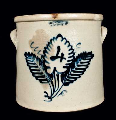 JOHN BURGER / ROCHESTER Stoneware Crock