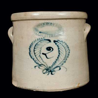 BURGER & LANG / ROCHESTER, N.Y. Stoneware Crock