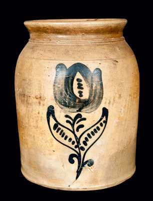 American Stoneware Jar w/ Tulip Design