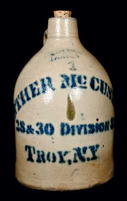 Troy, New York, Antique Advertising Jug