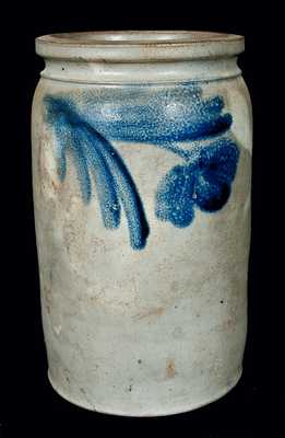 Baltimore, Maryland, Stoneware Jar w/ Floral Decoration