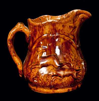 American Redware Pitcher, Possibly New Jersey