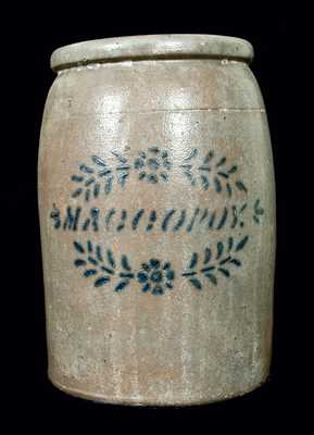 MACCOBOY Stoneware Snuff Jar (Western PA)