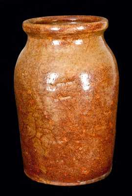 A. WILCOX / Ed Prosser (West Bloomfield, NY) Redware Jar