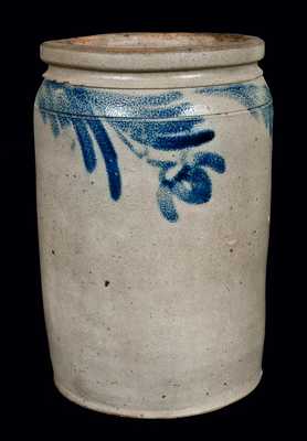 Stoneware Jar, Baltimore, MD Origin, Floral Decoration