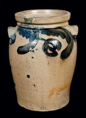 Baltimore Stoneware Jar w/ Floral Decoration