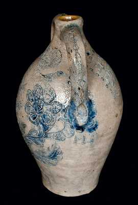 American Stoneware Masterpiece, Memorial Jug for a Potter Who Drowned