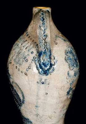 American Stoneware Masterpiece, Memorial Jug for a Potter Who Drowned