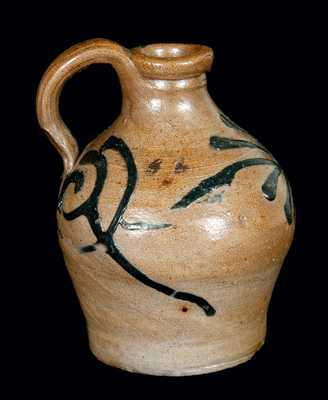 Extremely Early New York City Stoneware Jug, Adam States, c1745