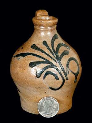 Extremely Early New York City Stoneware Jug, Adam States, c1745