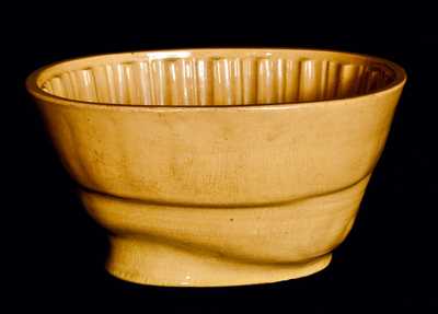 Yellowware Food Mold w/ Lion Design