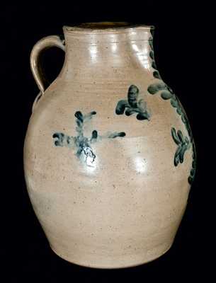 1839 American Stoneware Pitcher, Probably Midwestern