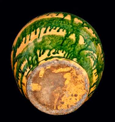 Important Great Road Pottery Jug, C.A. Haun, Greene County, Tennessee