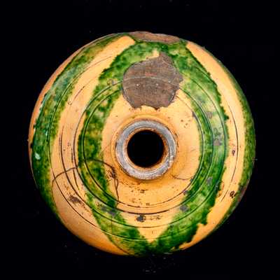 Important Great Road Pottery Jug, C.A. Haun, Greene County, Tennessee