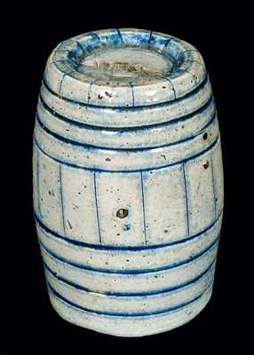 Miniature Stoneware Keg Bank (Rare Form)