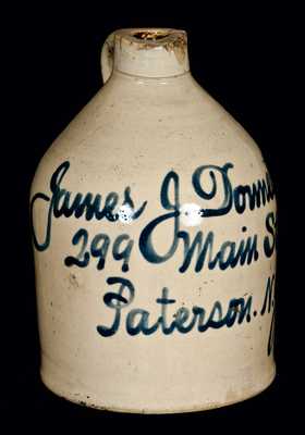 Paterson, NJ Stoneware Advertising Jug (Fulper, Flemington, New Jersey)