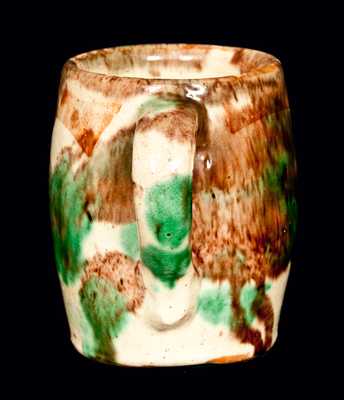 Shenandoah Pottery Mug, Multi-Glazed Redware